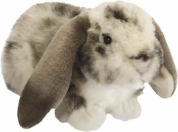 Living Nature British Wildlife Plüschtier niederländischer Schlappohr-Hase, Plüschtier, Grau