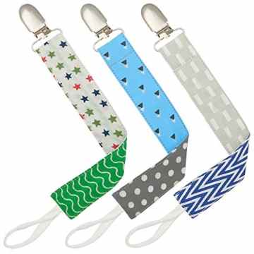 Lovjoy Schnullerband mit clip – 3er-Pack
