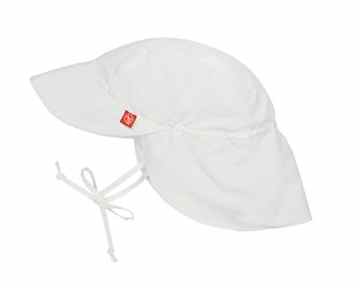 Lässig 1433006100 Baby Sun Protection Flap Hat Sonnenhut, Size: New Born 0-6 Monate, weiß