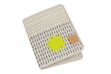 Lässig Classic Mum’s Organizer Mutterpasshülle/Dokumentenhülle für Mutterpass und Ultraschallbilder, Dots and Strokes sand