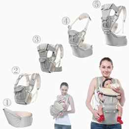 MAIKEHIGH Ergonomischen Babytrage für Kinder und Kleinkinder 3 Tragepositionen Einstellbare Baby Riemen Fördermaschine