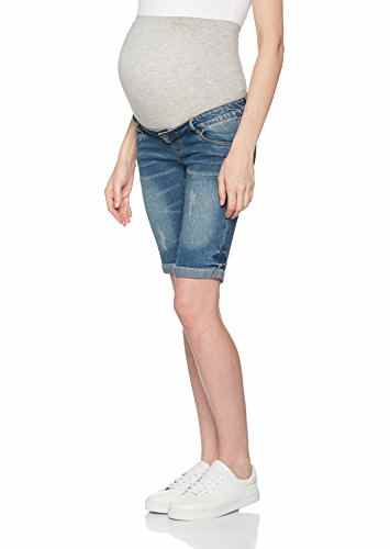 MAMALICIOUS Damen Umstandsjeans Mlscratch Pocket Denim Bermuda