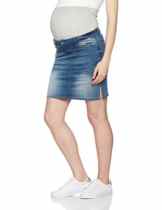MAMALICIOUS Damen Umstandsrock Mlninety Denim Skirt
