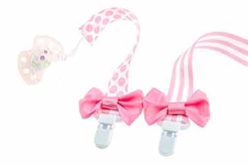 MAVO Schnullerbänder – 2 x PREMIUM Schnullerhalter für Mädchen und Jungen – IDEAL als Geschenk zur Geburt ! Baby Schnullerkette