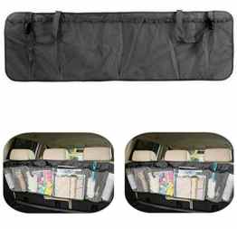 MFEIR® Abnehmbare Auto Kofferraum Organizer Rücksitz Multi-Tasche Lagerung Tasche faltbare Autositz Organizer Mesh-Halterung Tasche – Schwarz