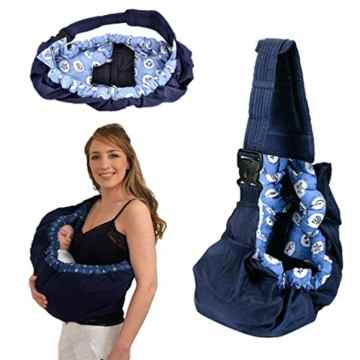 MIOIM Neugeborene Baby Baumwolle Einstellbar Carrier Babytragetuch Tragehilfe Babyträger Wrap Bauchtrage