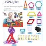 Magnetische Bausteine 3D DIY pädagogische Kleinkind Bau Bau Brick Toys für Kinder über 3 Jahre 76 pcs