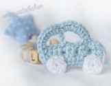 Mamasliebchen Premium Schnullerkette Auto mit Name und Stern hellblau 16522
