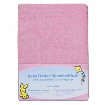 Marken Baby Frottee Spannbetttuch 40 x 90cm für Wiege Bett Kinderwagen