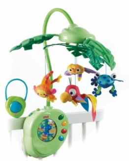 Mattel Fisher-Price K3799 – Rainforest Mobile mit Musik und Licht