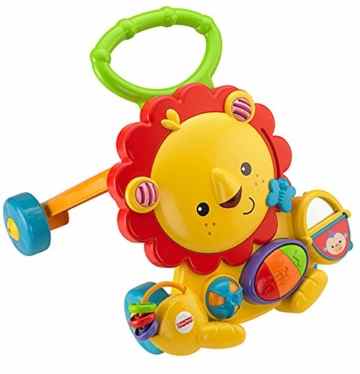 Mattel Fisher-Price Y9854 – Löwen-Lauflernwagen, Lauflernhilfe