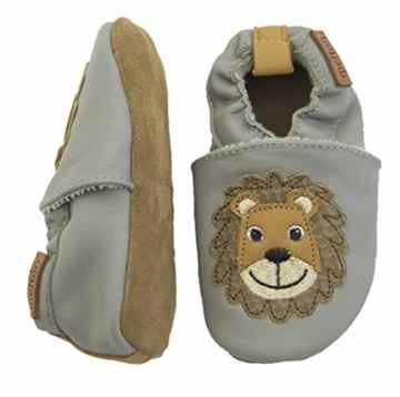 Melton Baby Jungen Krabbelschuh Lion aus Weichem Leder