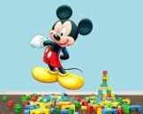 Micky Maus Disney Kinder Kinderzimmer Jungen Mädchen Zimmer Wand Aufkleber 3D Kunst Aufkleber, Medium (52x30cm)