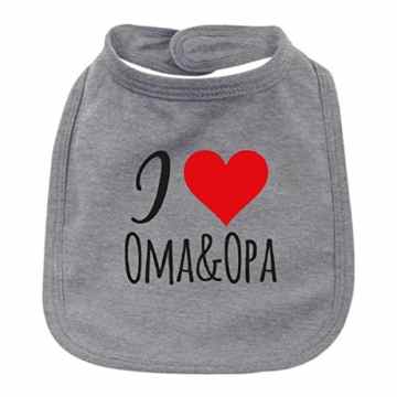 Mikalino Baby Lätzchen I love Oma & Opa