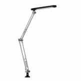 Moderne, schwarze und verstellbare LED Schreibtischlampe und Leselampe – Klemmleuchte