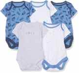 Mothercare Baby-Jungen Body Boys 5pk Ss Music Bodysuit