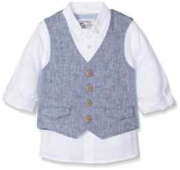 Mothercare Baby-Jungen Hemd Mb Sc Chambray Waistcoat and Textured Shirt Set