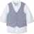 Mothercare Baby-Jungen Hemd Mb Sc Chambray Waistcoat and Textured Shirt Set