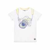 Mothercare Baby-Jungen T-Shirt Jb Lab White Camera Up Spec Tee Ss