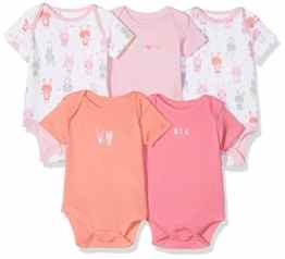 Mothercare Baby-Mädchen Body Girls 5pk Ss Bright Bunny Bodysuit