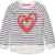 Mothercare Baby-Mädchen Pullover Mg Farm Ls Cream Stripe Heart Brushback Sweat