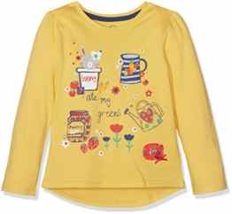 Mothercare Baby-Mädchen T-Shirt Mg Farm Yellow Ls Bunny Ate My Greens Tee
