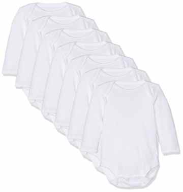 Mothercare Unisex Baby Body Continuity White 7pk Ls Bodysuit