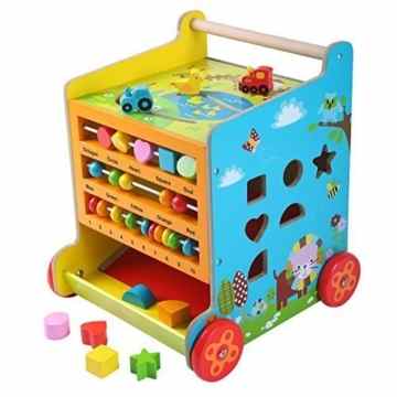Motorikwürfel ~Lauflerner ~Activity Walker ~ Baby Walker aus Holz