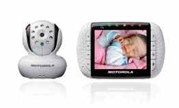 Motorola 188610 MBP36 Digitales Babyphone mit 3,5 Zoll Farbdisplay am Empfänger und Kamera im Sender