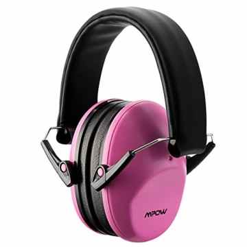 Mpow® Kids Ear Defenders, NRR 25dB/SNR 29dB Kinder Gehörschutz Ohrenschützer, gehörschutzes für Konzert oder Feuerwerk, verstellbare Kopfbügel Gehörschutz für Kinder, Rosa