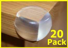 Möbel-Schutzkappen, Eckenschutz für Babys und Kinder, weich, rund, 20 Stück