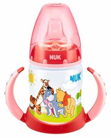 NUK Disney Winnie First Choice Trinklernflasche aus PP 150ml, mit Soft-Trinktülle aus Silikon, BPA frei, ab 6 Monate