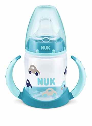 NUK First Choice Trinklernflasche 150ml, Silikon-Trinktülle, auslaufsicher, 6-18 Monate