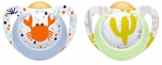 NUK Genius Color Latex-Schnuller, Zahnschonend, Kiefergerechte Form, BPA frei