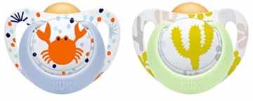 NUK Genius Color Latex-Schnuller, Zahnschonend, Kiefergerechte Form, BPA frei