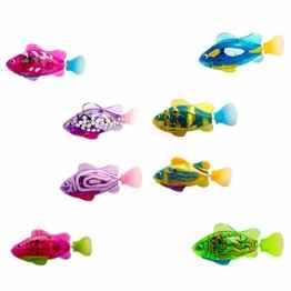 NUOLUX 4pcs Roboter Fische schwimmen elektrische Clownfische Batterie betriebene Spielzeug (zufällige Farbe)