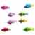 NUOLUX 4pcs Roboter Fische schwimmen elektrische Clownfische Batterie betriebene Spielzeug (zufällige Farbe)