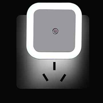 Nachtlicht, FIDEA night Licht 0.5W Plug in LED Nachtlicht Lampe mit Sensor, mit automatischer Dämmerung bis Dämmerung Lichtsensor, weiß, 4er Pack (Platz)