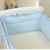 Nestchen Rüschen mit Kopfschutz für 120×60 Bett 350x30cm Bettumrandung Bett Baby Umrandung Schutz