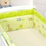 Nestchen mit Kopfschutz mit Kindermotiven 350x30cm D44 Bettumrandung Babybett Kantenschutz Gitterbett Babybett