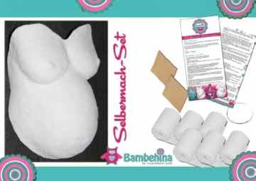 Neu! Bambehina Bauchabdruckset mit Anleitung, Aufhängung, Schleifpapier – Deutsche Herstellung