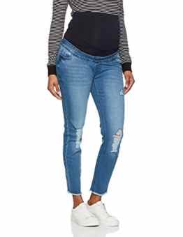 New Look Maternity Damen Umstands Jeans Overbump Rip Raw Hem Bowie
