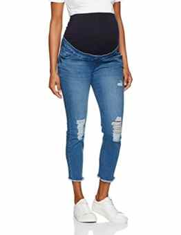 New Look Maternity Damen Umstands Jeans Rip Raw Hem Bowie Authentic
