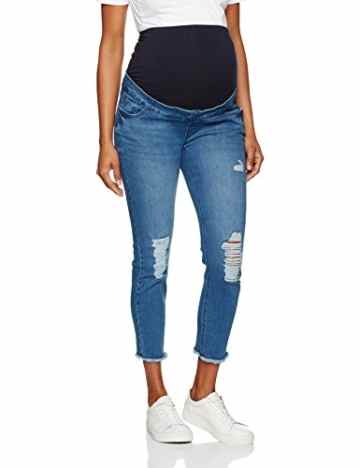 New Look Maternity Damen Umstands Jeans Rip Raw Hem Bowie Authentic