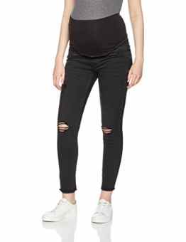 New Look Maternity Damen Umstands Jeans Ripped Raw Hem Washed