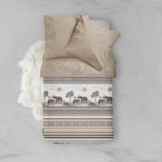 Nightlife – Bettwäsche / Bettbezüge Africa – Braun – 135×200 – Mit 1 Kissenbezug 80×80