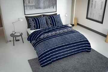 Nightlife – Bettwäsche / Bettbezüge Indigo Blue – Blau – 240×200/220 – Mit 2 Kissenbezüge 60×70