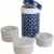 Nuvita 1477 Thermosflasche mit 3 Essensbehältern, 1.200 ml, blau