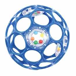 Oball-Rattle in Blau 10cm