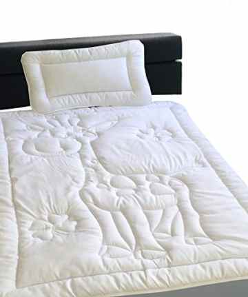 Oeko-Tex Kinder Bettdecken Set mit Giraffensteppung 40×60 + 100×135 cm kochfest 95° C.